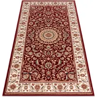 Rugsx Tapis NAIN Rosette, cadre 7176/51066 bordeaux 160x230 cm