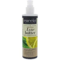 Cuccio Beurre corporel ultra-transparent Lyte - Limetta blanche et Aloe Vera - Lotion pour le corps 8 oz