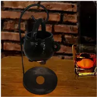 Typecat 2X Chaudron à Suspendre Brûleur de Cire Chaudron de Sorcière Bougeoir Huile Essentielle Encens Diffuseur D'Arômes Bougie Chauffe-Plat Décor