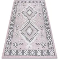 Rugsx Tapis SIZAL SION aztèque 3007 tissé à plat rose / ecru 180x270 cm
