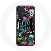 Nike Coque - - Galaxy A32 4G - Coloré - Just do it - Souple en silicone plastique