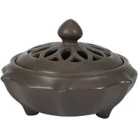 Exogio Brûleur d'encens anti-moustiques en céramique, décoration de salon classique, porte-bobine en porcelaine