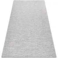 Rugsx Tapis SIZAL PATIO 3071 grec tissé à plat gris / beige 117x170 cm