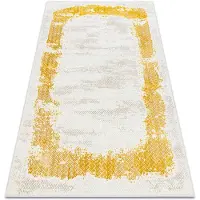 Rugsx Tapis CORE 004A Cadre, ombragé - structurel, deux niveaux de molleton, ivoire / or 120x170 cm