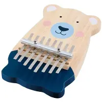 Goki Instrument de musique - - Kalimba ours - Bois et métal - 8 clés - Pour enfants dès 4 ans