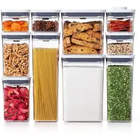 Oxo Lot de 10 contenants POP Good Grips Blanc