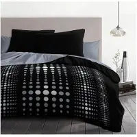 HOME LINGE PASSION Nordic Passion Couverture Noire Maison 240 x 260 cm