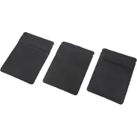 Typecat Lot de 100 sachets anti-odeurs - 7,6 x 10,2 cm, refermables, en Mylar, fermeture à glissière plate, noir mat