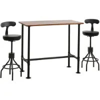 MCW Ensemble table de bar + 2 tabourets de bar -N21