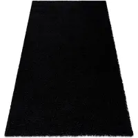Rugsx Tapis SOFFI shaggy 5cm noir 200x290 cm