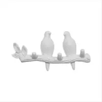Typecat Crochet mural oiseau pour décoration, clé, cuisine, manteau, vêtements, torchon, H