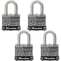 Master Lock Cadenas d'extrieur 3SSQ en acier inoxydable avec cl, paquet de 4 KeyedAlike