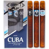 Cuba Coffret cadeau 3 pi ces Trio 2 hommes 32 ml Eau de toilette en vaporisateur Winner 32 ml Eau de toilette en vaporisateur Shad