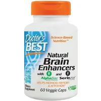 Doctors Best , Stimulateurs Cérébraux Naturels avec AlphaSize et SerinAid, 60 Capsules Végétariennes