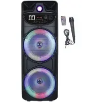 Inovalley Haut-parleur karaoké avec éclairage - - MS02-XXL-N - Bluetooth 5.0 - 1000 W