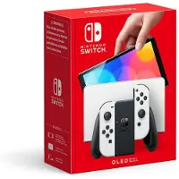 Nintendo Switch (OLED) Console blanche – Écran 7 pouces OLED, 64 Go, Station d'accueil LAN, mode portable et TV