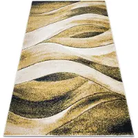 Rugsx Tapis FUSION 1617 jaune / crème - Vagues, moderne, abstrait 280x370 cm
