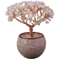 Exogio 1 pièce de base de bol d'arbre en cristal naturel citrine quartz, décoration de maison, famille, amis, bureau, cadeau A