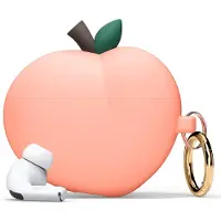 Elago Peach Housse Compatible avec Apple AirPods Pro 2 Case, Pêche Design 3D