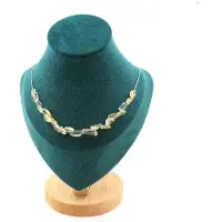 Bijoux Collier - - Citrine du Brésil - 20 perles - Acier inoxydable - Taille personnalisable