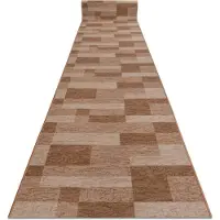 Rugsx TAPIS DE COULOIR antidérapant ICONA beige 100cm 100x360 cm