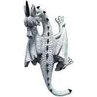 Melitt Tête et Queue de Dragon Volant Blanc, Pendentif de Jardin, Décoration de Maison, Ornements, Artisanat en Résine