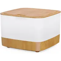Jojomino Diffuseur d'huiles essentielles avec humidificateur à flamme et télécommande, 800 ml, arôme, veilleuse 7 couleurs
