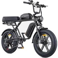 KUKIRIN M1 E-Bike 20 Inch Electric Bicycles48vdouble Batterie 28.6ah Replacement Battery 90-170 Km Fat Bike Black