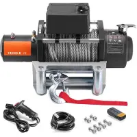 DUOKU Treuil Électrique--d'une Capacité de 18000 lb-Étant un Treuil de Camion 12 V CC-avec un Guide-Câble en Aluminium