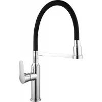 Mexen Edna Mélangeur évier, chrome/noir (672900-00)