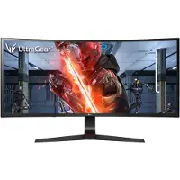 LG 34GL750-B Moniteur de jeu 34 pouces 21:9 Wfhd incurvé (2560 X 1080) IPS 144Hz compatible G-SYNC, noir
