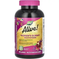 Nature'S Way , Alive! Multivitamine Gummies pour Femmes, Baies Mixtes, 150 Gommes