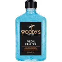 Woody's Le gel de coiffage m ga ferme de Woody pour les hommes sans alcool cr e du corps et de la brillance avec un gel de cheveux fort -12 fl oz 1 pc