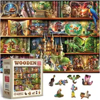 Wooden.City Puzzles en bois pour adultes 1000 pices Histoires sur chaque tagre Scne d'tagres | Fabriqu en UE | Cadeau pour les amateur