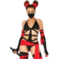 Leg avenue Body bikini Killer Ninja 6 pi ces