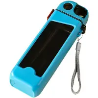 Jojomino Gourde carrée en plastique pour le sport, 350 ml, pour étudiants, avec paille, pour l'extérieur, D