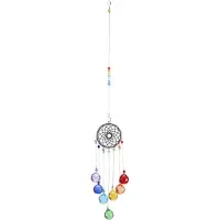 Jojomino Pendentif en cristal arc-en-ciel attrape-soleil pour fenêtres, ornement suspendu, décoration de jardin, pendentif attrape-soleil, perles chakra