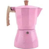 Torribaly Cafeti?re ? caf? latte moka italienne expresso cafeti?re percolateur cafeti?re cuisini?re 300 ml rose