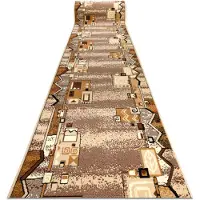 Rugsx TAPIS DE COULOIR BCF SZLACZEK beige 150 cm 150x160 cm
