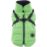 Puppia Manteau d'hiver pour chien Mountaineer avec harnais intégré No Pull Col