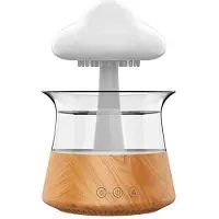 Torribaly Humidificateur d'air champignon, nuage de pluie, veilleuse, diffuseur d'odeurs, lampe d'aromathérapie relaxante, diffuseur de sons
