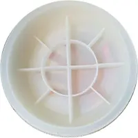 Torribaly Moule rond en ciment pour pot de fleurs, terrazzo, béton, bougie, tasse, récipient, silicone, résine époxy, argile, grand rangement