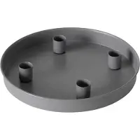 Exogio Plateau rond avec 4 bougeoirs magnétiques amovibles, support décoratif pour la maison et le bureau