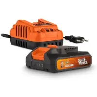 Powerplus 2.0ah 20v Charger And Battery Orange