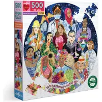 Eeboo Puzzle rond Journée internationale de la femme 500 pièces