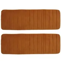 Typecat 2X 120X40Cm Absorbant AntidéRapant Mousse À MéMoire Cuisine Chambre Porte Tapis de Tapis Tapis Kaki