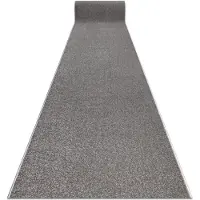 Rugsx Tapis de couloir KARMEL plaine, une couleur gris 60 cm 60x250 cm