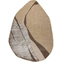 Rugsx Tapis en sisal ORGANIC 2739 Calcul naturel / écru – forme irrégulière moderne 160x220 cm