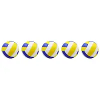 Tlily 5 Pcs Volleyball Doux et Facile à Transporter ImperméAble PVC Jeu Professionnel Volleyball Plage ExtéRieur Ballon D'EntraîNement IntéRieur