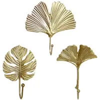 Torribaly Patères murales décoratives vintage en métal en forme de feuille, porte-serviettes multi-usages